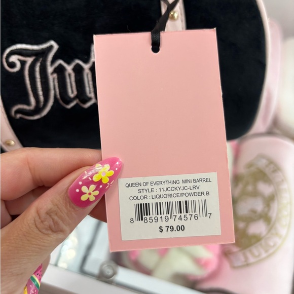 Juicy Couture Queen of Everything Liquorice Black Velour - Picture 4 of 6